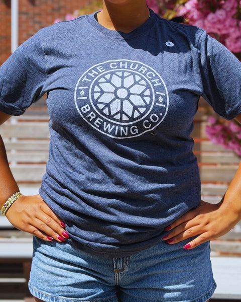 Distressed Navy T-shirt